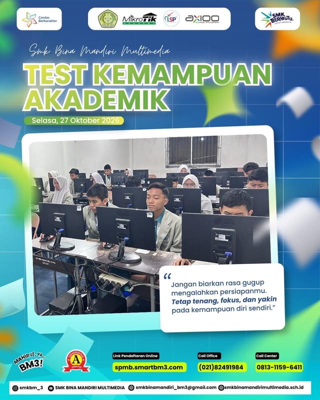 Memasuki Hari Kedua Pelaksanaan Test Kemampuan Akademik (TKA) SMK Bina Mandiri M...
