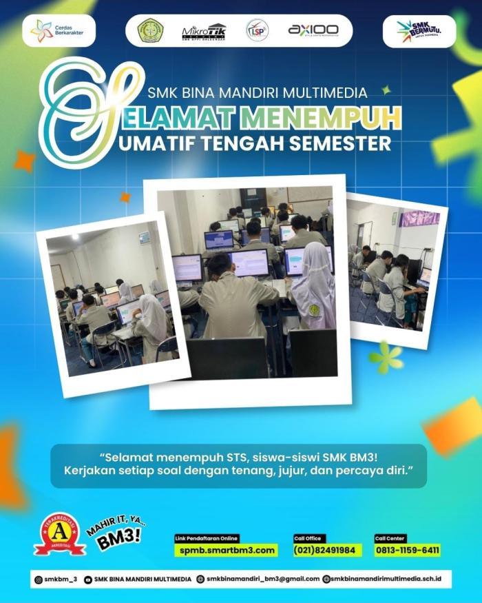 Sambut Sumatif Tengah Semester (STS) 2026, Siswa SMK Bina Mandiri Multimedia Siap Tunjukkan Performa Terbaik