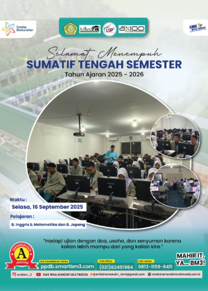 Evaluasi Kompetensi, Siswa SMK BM3 Ikuti Asesmen Sumatif Tengah Semester (STS)