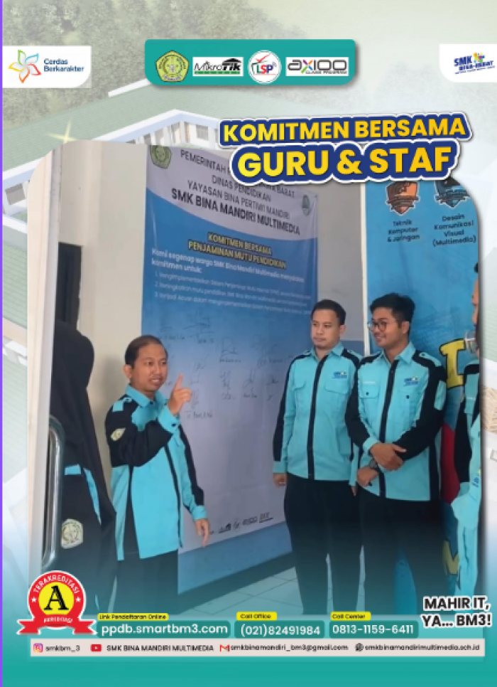 Perkuat Mutu Layanan, Civitas SMK BM3 Tandatangani Komitmen Penjaminan Mutu 2025