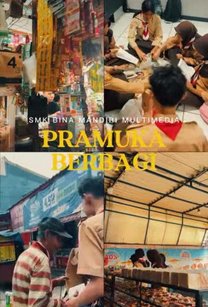 Tumbuhkan Kepedulian, Pramuka SMK Bina Mandiri Multimedia Gelar Kegiatan "Pramuka Berbagi"